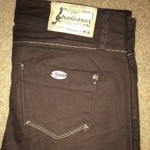 Straight brown jeans